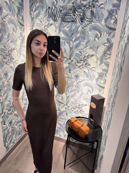 Dress costine marrone