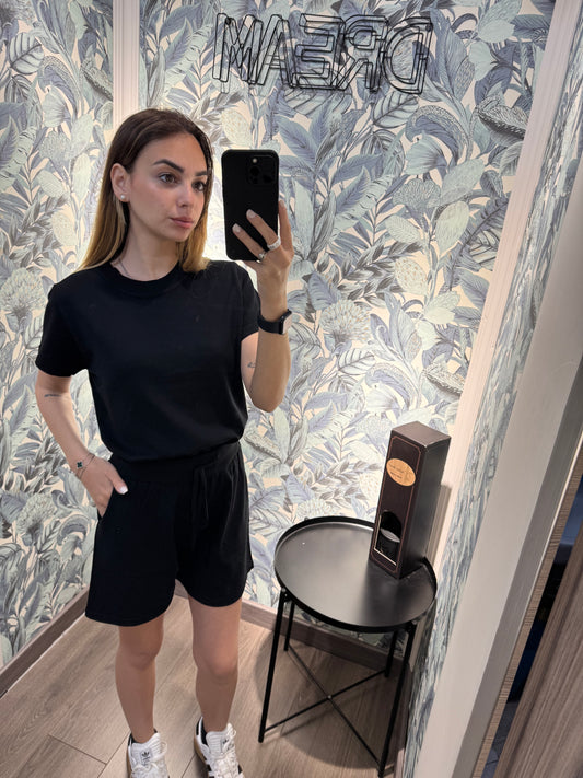 Coordinato cotone nero