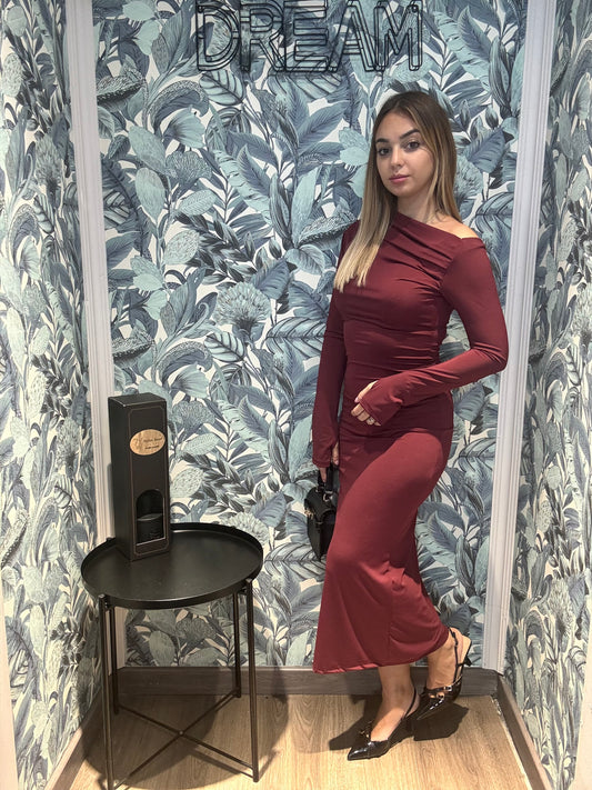 Dress KIM bordeaux