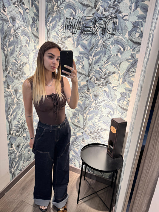 Denim ballon lavaggio scuro